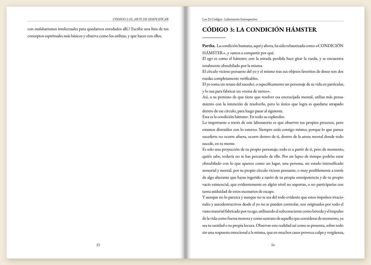 Interior de un ensayo maquetado por Barroco Ediciones